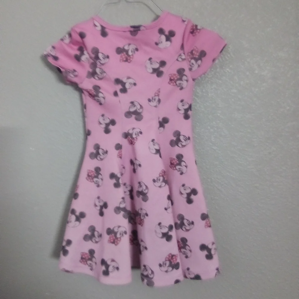 Disney Pink Fit and Flare Puff Sleeve Dress ( Bag I )